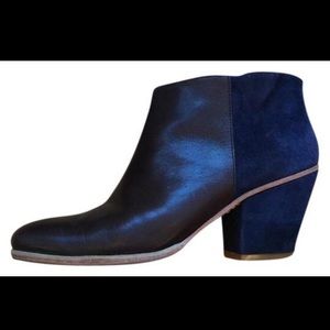 Rachel Comey Mars 2-Tone Navy/Brown Boots Sz 7 1/2